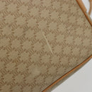 CELINE Macadam Canvas Hand Bag PVC Beige Gold Auth fm5389A-9