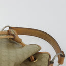 CELINE Macadam Canvas Hand Bag PVC Beige Gold Auth fm5389A-8