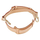 LOUIS VUITTON Adjustable Shoulder Strap Leather 39.4""-47.2"" Beige Auth fm5390-1