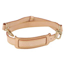LOUIS VUITTON Adjustable Shoulder Strap Leather 39.4""-47.2"" Beige Auth fm5390-2