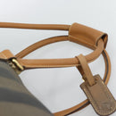 FENDI Pecan Canvas Boston Bag PVC 2way Black Brown Auth fm5392-14