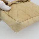 CHANEL Matelasse Waist bag Lamb Skin Beige Gold CC Auth fm5396-16
