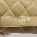 CHANEL Matelasse Waist bag Lamb Skin Beige Gold CC Auth fm5396-10
