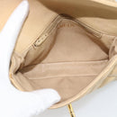 CHANEL Matelasse Waist bag Lamb Skin Beige Gold CC Auth fm5396-11