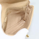 CHANEL Matelasse Waist bag Lamb Skin Beige Gold CC Auth fm5396-18