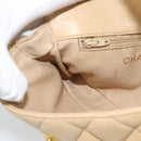 CHANEL Matelasse Waist bag Lamb Skin Beige Gold CC Auth fm5396-19
