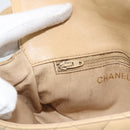 CHANEL Matelasse Waist bag Lamb Skin Beige Gold CC Auth fm5396-20