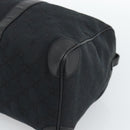 GUCCI GG Canvas Boston Bag Black Gold 000 0846 Auth fm5397V-8