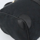 GUCCI GG Canvas Boston Bag Black Gold 000 0846 Auth fm5397V-17