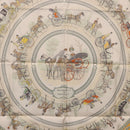 HERMES Carre 90 Scarf ""LA PROMENADE DE LONGCHAMPS"" Silk Yellow Auth fm5398M-17