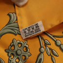 HERMES Carre 90 Scarf ""LA PROMENADE DE LONGCHAMPS"" Silk Yellow Auth fm5398M-22