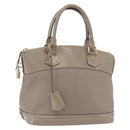 LOUIS VUITTON Suhari Lockit PM Hand Bag Gray M91790 LV Auth fm5402A-1