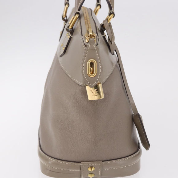 LOUIS VUITTON Suhari Lockit PM Hand Bag Gray M91790 LV Auth fm5402A