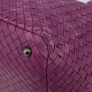 BOTTEGA VENETA INTRECCIATO Tote Bag Leather Purple Auth fm5403-9