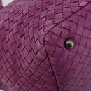 BOTTEGA VENETA INTRECCIATO Tote Bag Leather Purple Auth fm5403-14