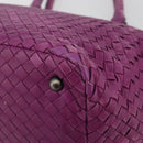 BOTTEGA VENETA INTRECCIATO Tote Bag Leather Purple Auth fm5403-15