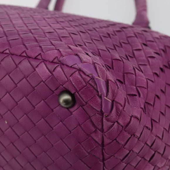 BOTTEGA VENETA INTRECCIATO Tote Bag Leather Purple Auth fm5403