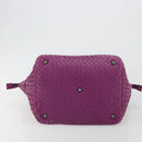 BOTTEGA VENETA INTRECCIATO Tote Bag Leather Purple Auth fm5403-5