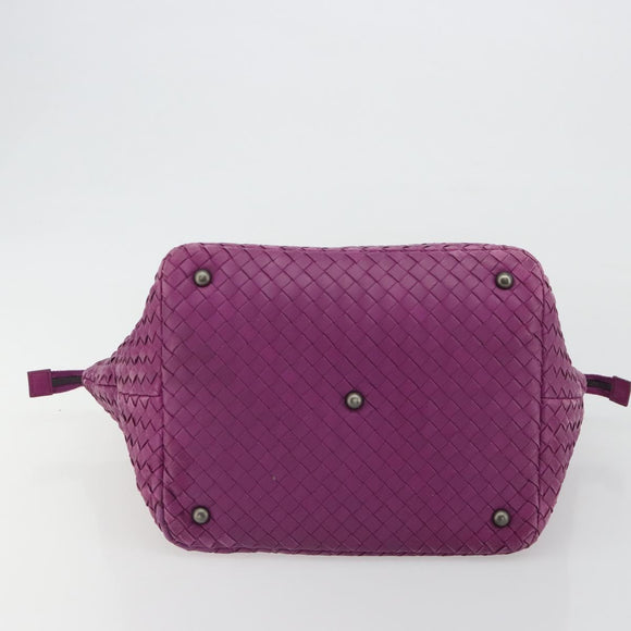 BOTTEGA VENETA INTRECCIATO Tote Bag Leather Purple Auth fm5403