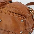Chloe Betty Shoulder Bag Leather Brown Gold Silver Auth fm5404A-14