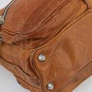 Chloe Betty Shoulder Bag Leather Brown Gold Silver Auth fm5404A-11
