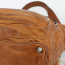 Chloe Betty Shoulder Bag Leather Brown Gold Silver Auth fm5404A-16