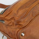 Chloe Betty Shoulder Bag Leather Brown Gold Silver Auth fm5404A-9