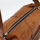 Chloe Betty Shoulder Bag Leather Brown Gold Silver Auth fm5404A-6