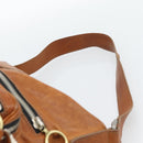 Chloe Betty Shoulder Bag Leather Brown Gold Silver Auth fm5404A-8