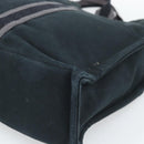 HERMES Fourre Tout MM Hand Bag Canvas 3 Set Navy Black Red Auth fm5405A-12
