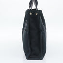 HERMES Fourre Tout MM Hand Bag Canvas 3 Set Navy Black Red Auth fm5405A-4