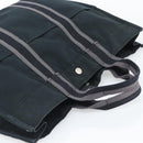 HERMES Fourre Tout MM Hand Bag Canvas 3 Set Navy Black Red Auth fm5405A-6