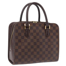 LOUIS VUITTON Damier Ebene Triana Hand Bag N51155 LV Auth fm5408-1