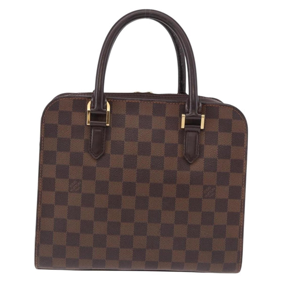 LOUIS VUITTON Damier Ebene Triana Hand Bag N51155 LV Auth fm5408