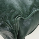 BALENCIAGA The City Hand Bag Leather 2way Green 115748 Auth fm5410V-17