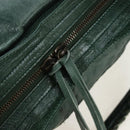 BALENCIAGA The City Hand Bag Leather 2way Green 115748 Auth fm5410V-20