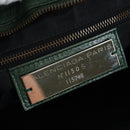 BALENCIAGA The City Hand Bag Leather 2way Green 115748 Auth fm5410V-22