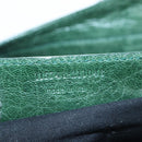 BALENCIAGA The City Hand Bag Leather 2way Green 115748 Auth fm5410V-12