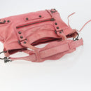 BALENCIAGA The First Hand Bag Leather 2way Pink 103208 6643 Auth fm5411V-10