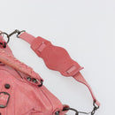 BALENCIAGA The First Hand Bag Leather 2way Pink 103208 6643 Auth fm5411V-11