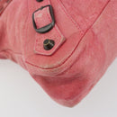 BALENCIAGA The First Hand Bag Leather 2way Pink 103208 6643 Auth fm5411V-14