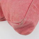 BALENCIAGA The First Hand Bag Leather 2way Pink 103208 6643 Auth fm5411V-16