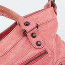 BALENCIAGA The First Hand Bag Leather 2way Pink 103208 6643 Auth fm5411V-17