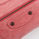 BALENCIAGA The First Hand Bag Leather 2way Pink 103208 6643 Auth fm5411V-18