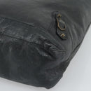 BALENCIAGA The Day Shoulder Bag Leather Green 140442 Auth fm5412V-10