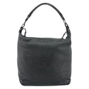 BALENCIAGA The Day Shoulder Bag Leather Green 140442 Auth fm5412V-3