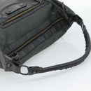 BALENCIAGA The Day Shoulder Bag Leather Green 140442 Auth fm5412V-7