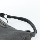BALENCIAGA The Day Shoulder Bag Leather Green 140442 Auth fm5412V-8