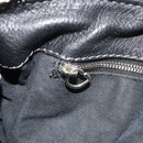Chloe Paddington Hand Bag Leather Black Gold Silver Auth fm5413V-22