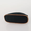HERMES Hand Bag Canvas 2 Set Black Navy Auth fm5415-14
